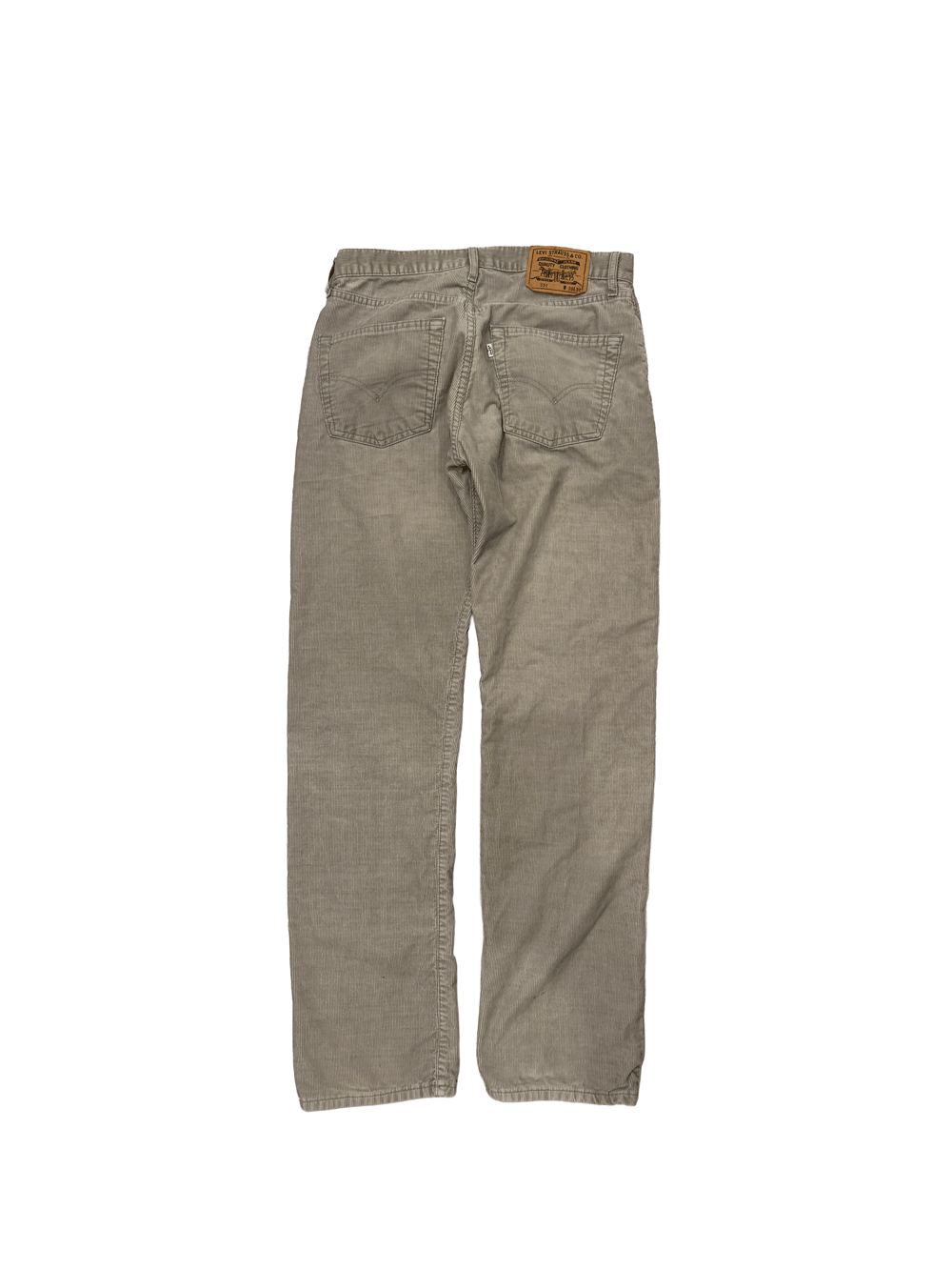 "Levi's 551" Straight Fit Light Grey Corduroy Pants