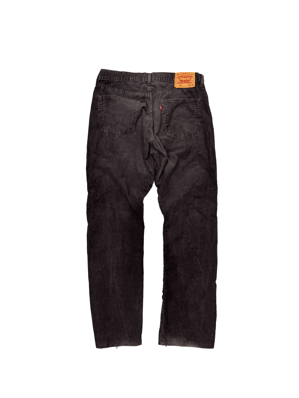 "Levi's 508" Regular Tapered Dark Grey Corduroy Pants