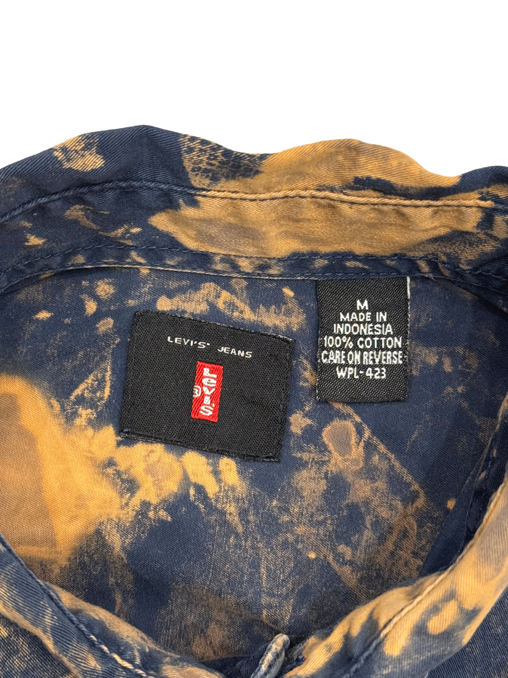 "Levi's JEANS" Bleach Tie-Dye L/S Shirt