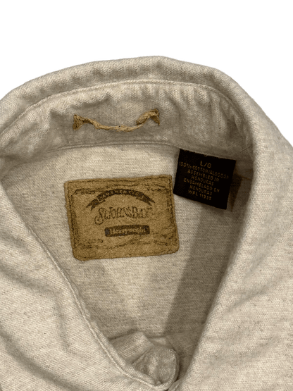 "St. John's Bay" Heavyweight Oatmeal Solid Shirt