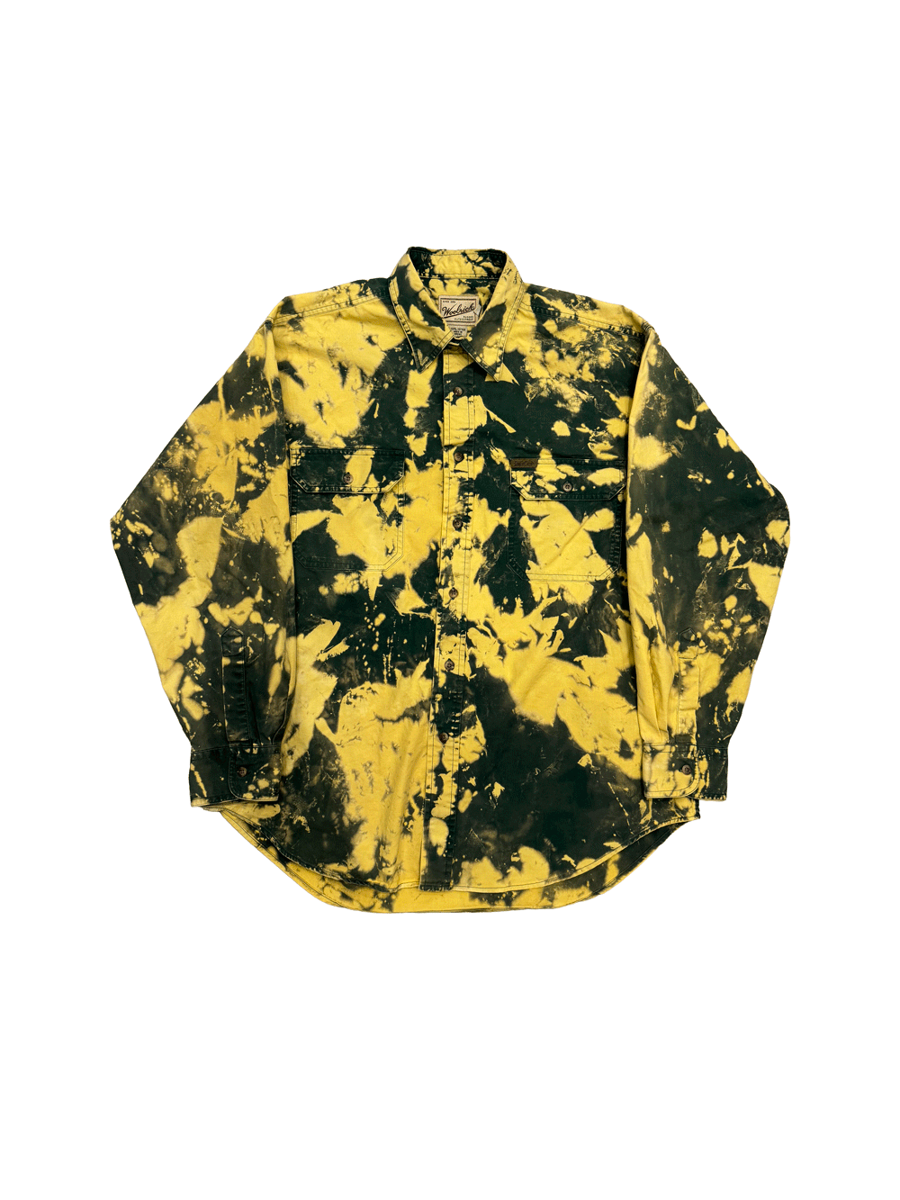 "Woolrich" Macau Made Bleach Tie-Dye Shirt