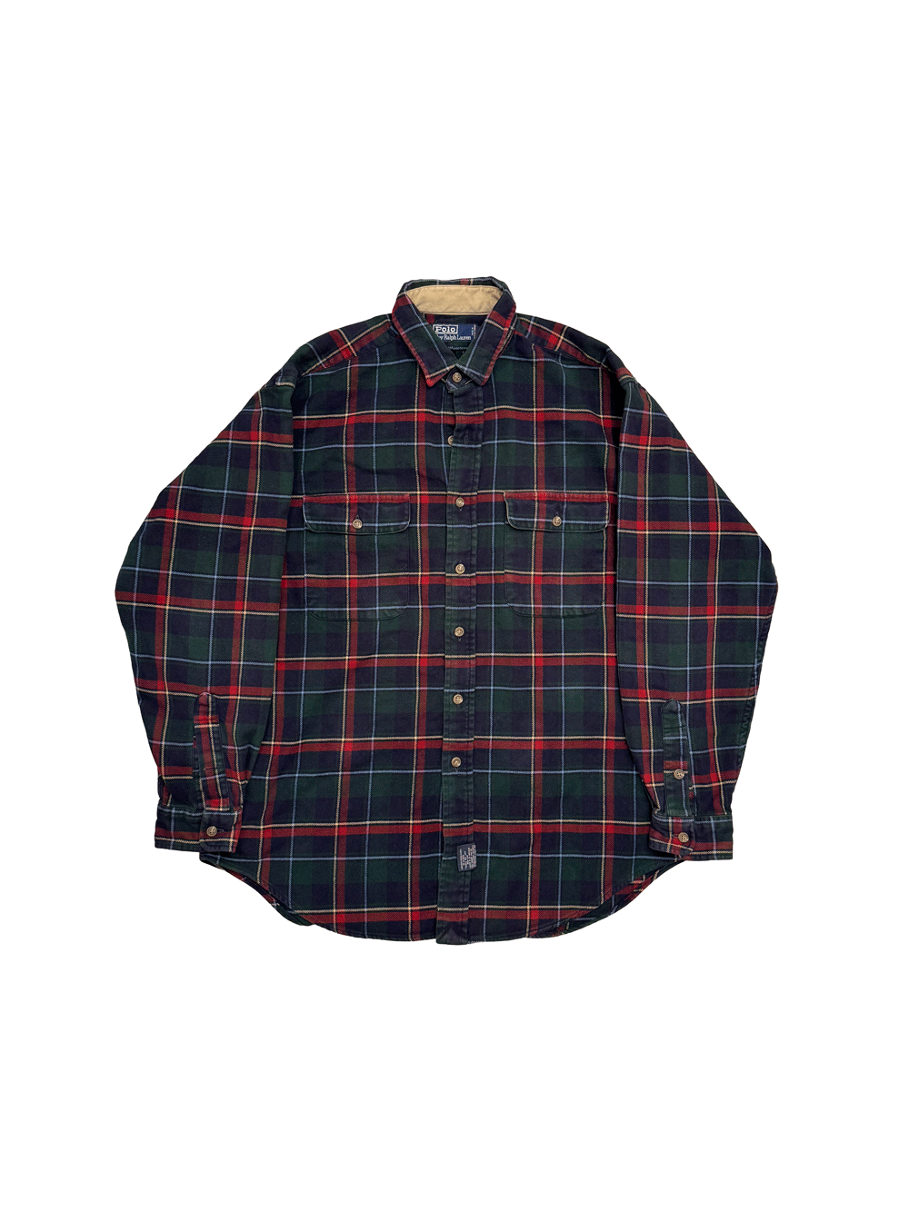 "Polo by Ralph Lauren" Canada Made Tartan Plaid Shirt