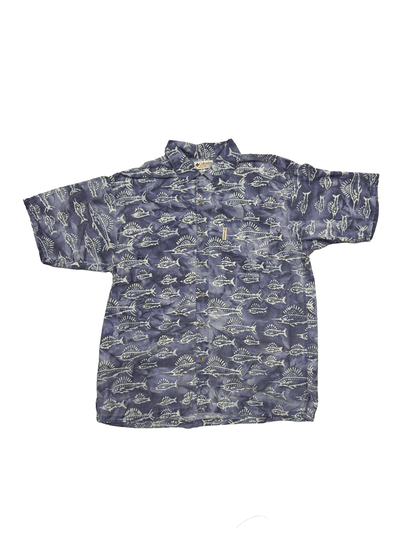 "Columbia" Sailfish Pattern Fish Graphic Shirt