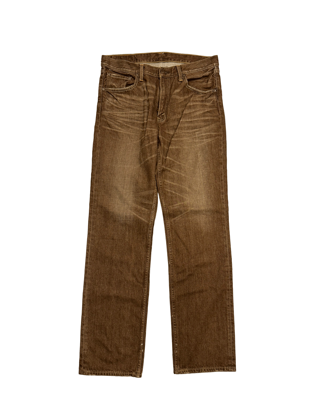 "Levi's 502" Brown Wash Straight Fit Denim Pants