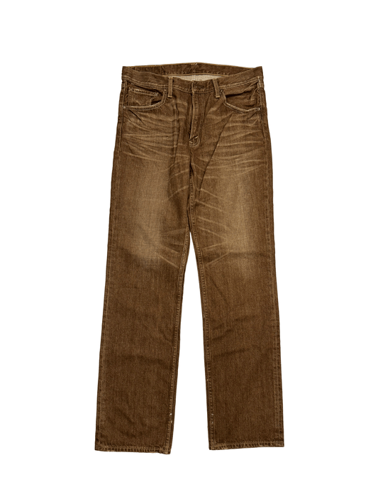 "Levi's 502" Brown Wash Straight Fit Denim Pants