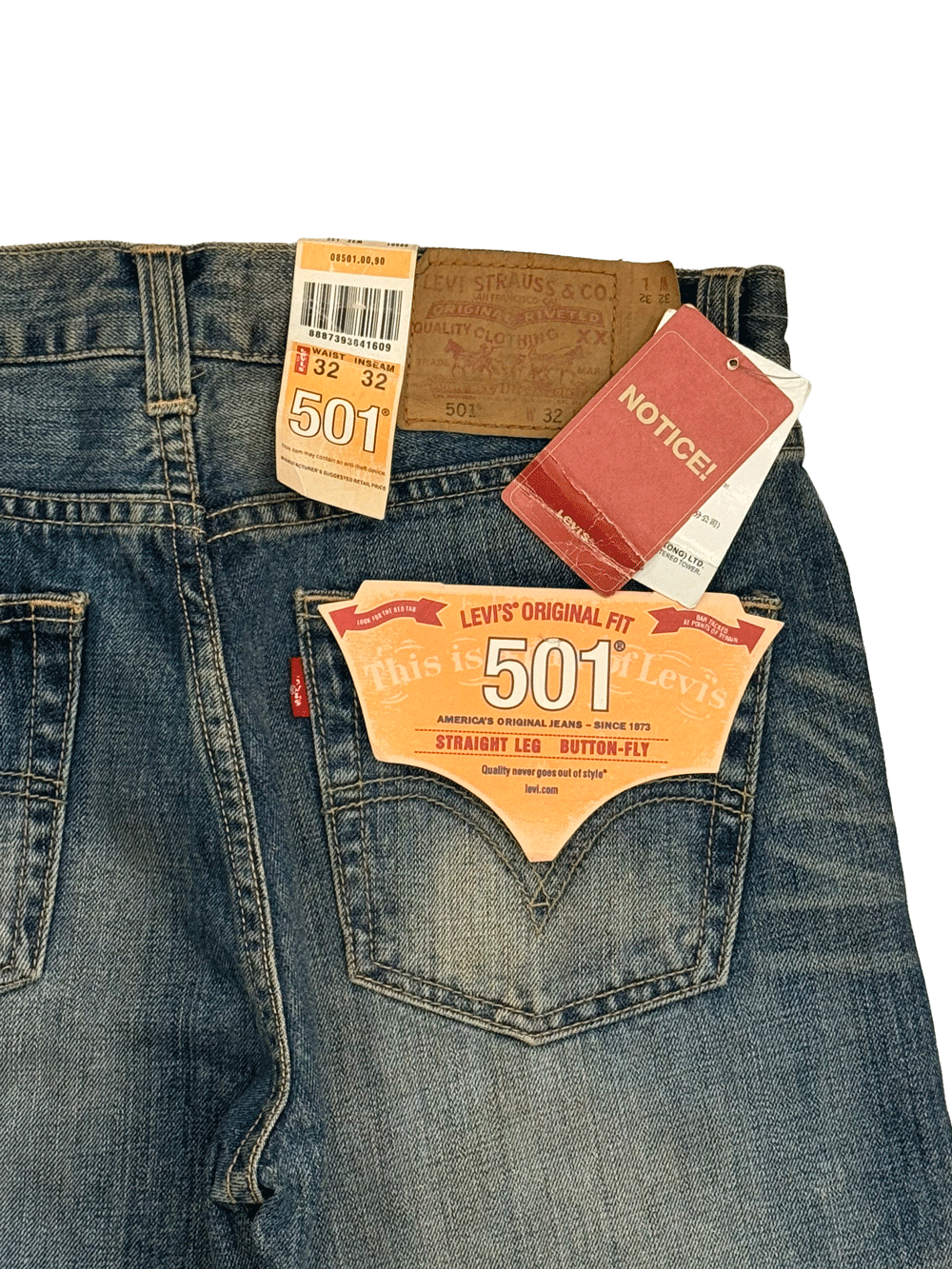 "Levi's 501" Deadstock Original Fit Denim