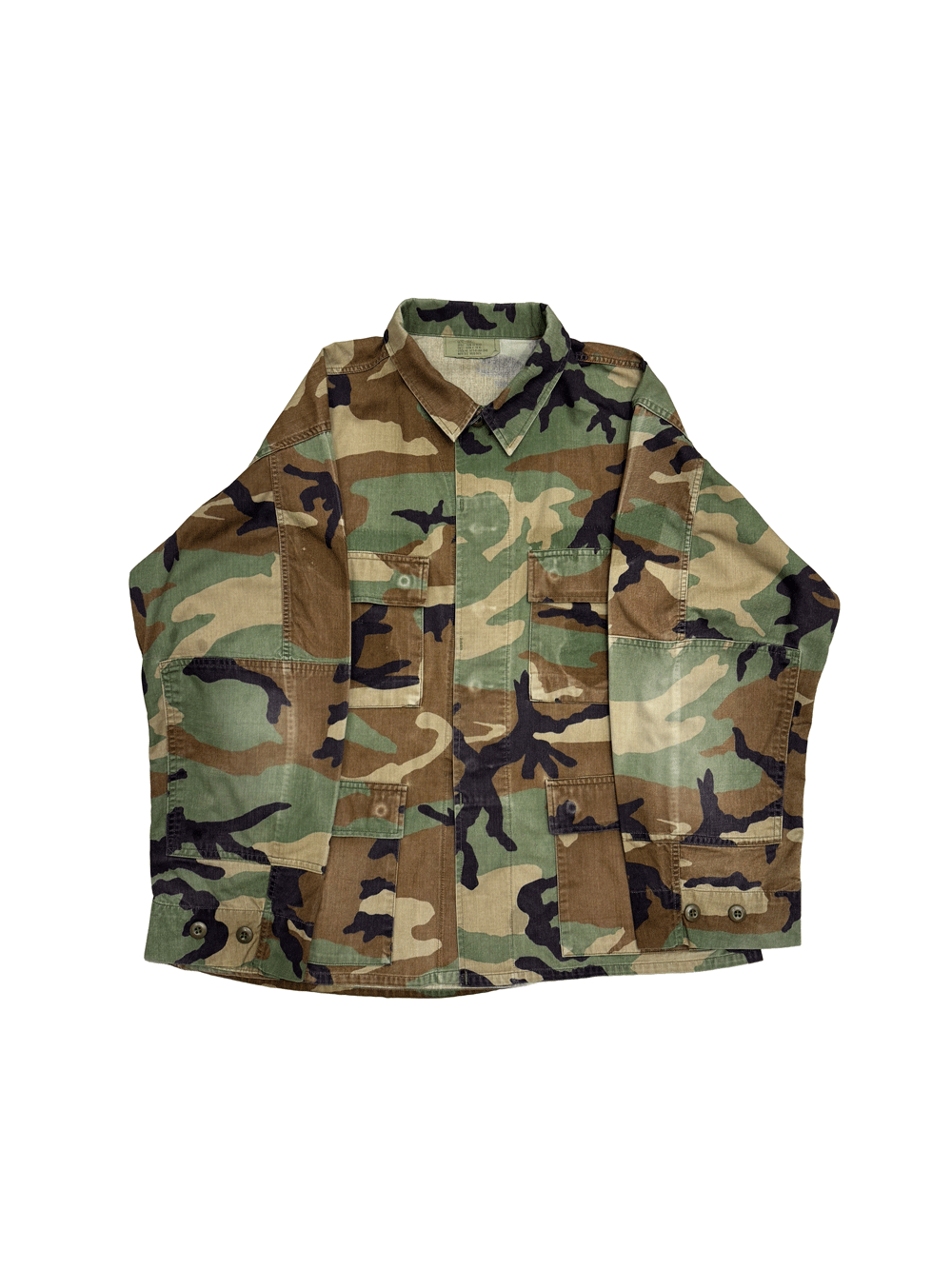 "US MILITARY" Woodland Camo BDU Jacket
