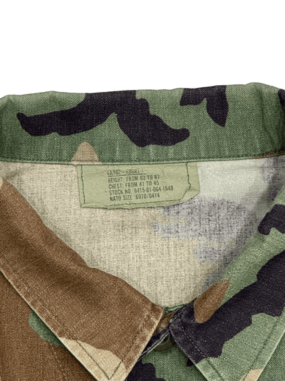 "US MILITARY" Woodland Camo BDU Jacket