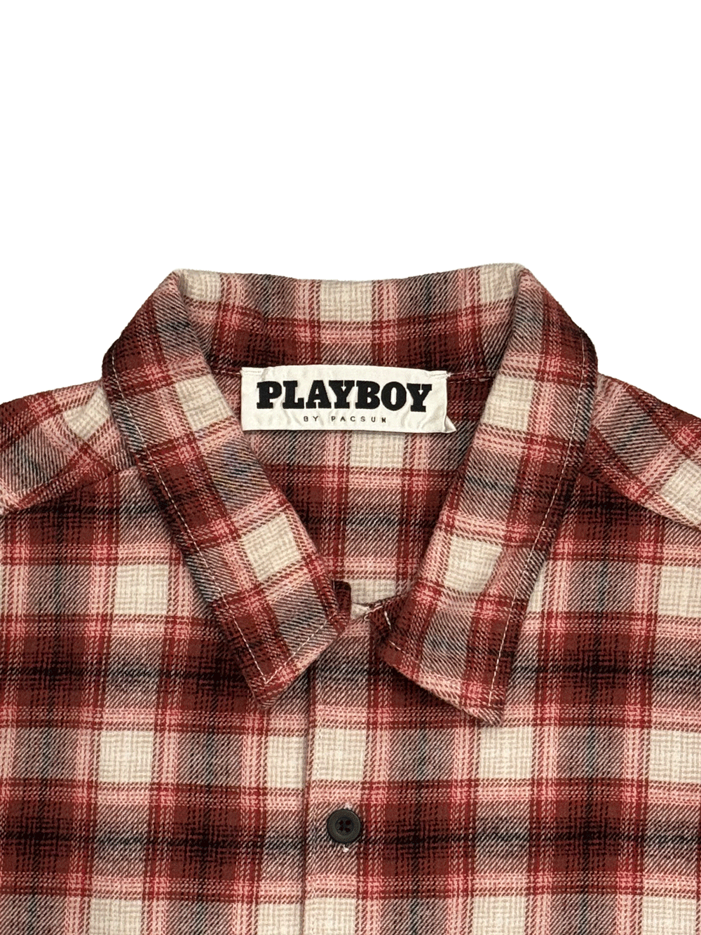 "PLAYBOY" Red Ombre Check Shirt