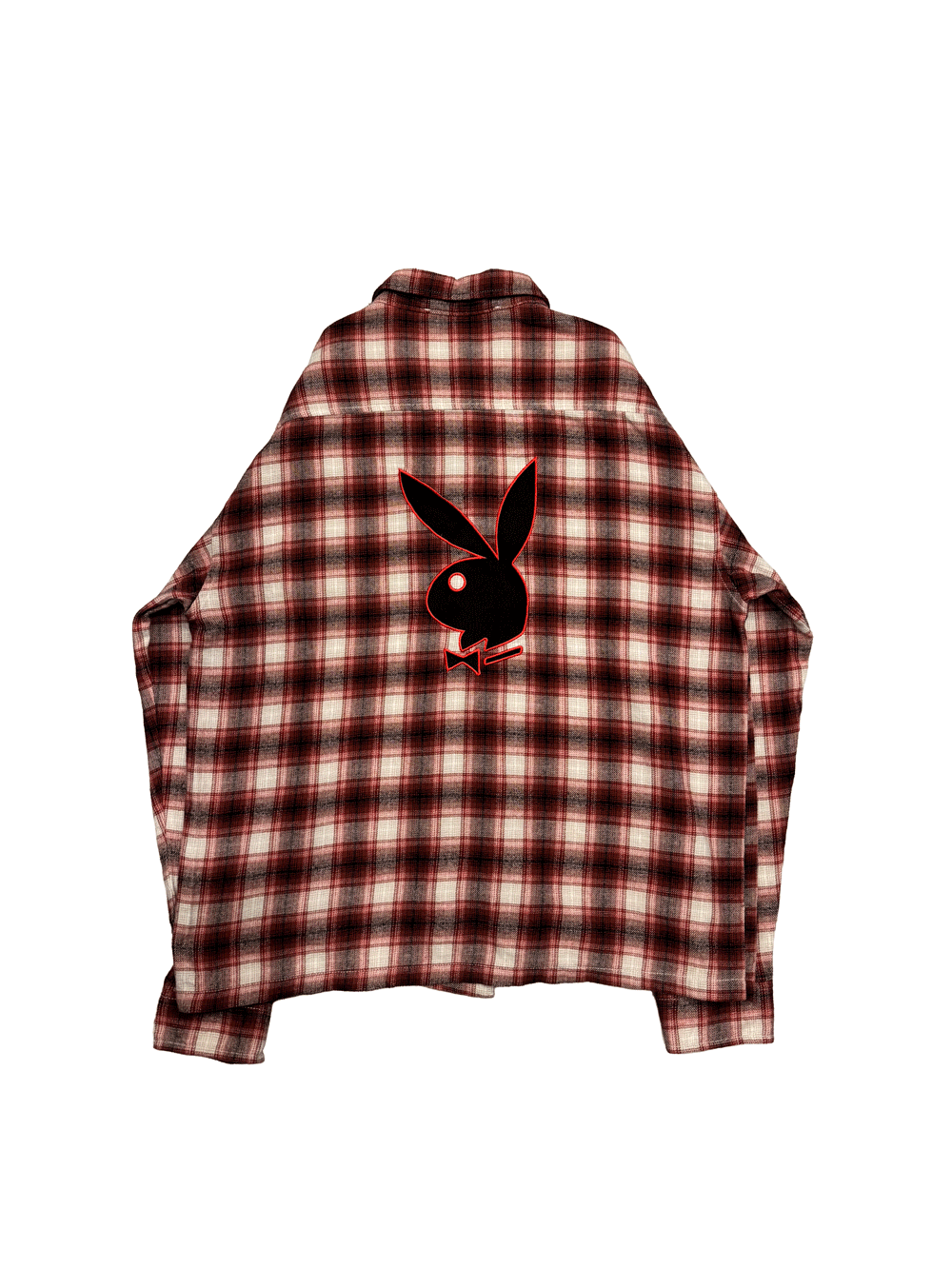 "PLAYBOY" Red Ombre Check Shirt