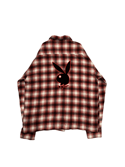 "PLAYBOY" Red Ombre Check Shirt