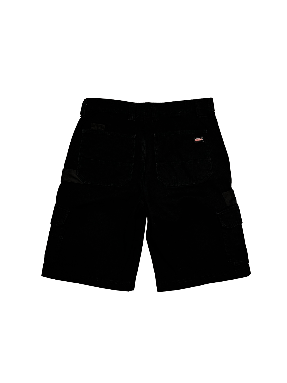 "GENUINE Dickies" Black Cargo Shorts Inner Logo Detail