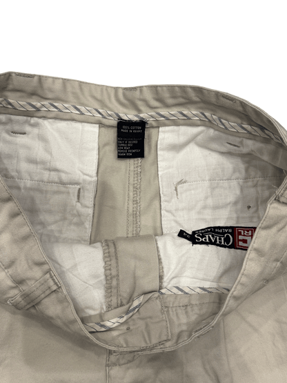 "CHAPS Ralph Lauren" W34 Cotton Chino Shorts
