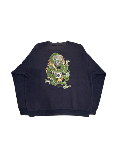 90's "Stussy" Back Print Sweat