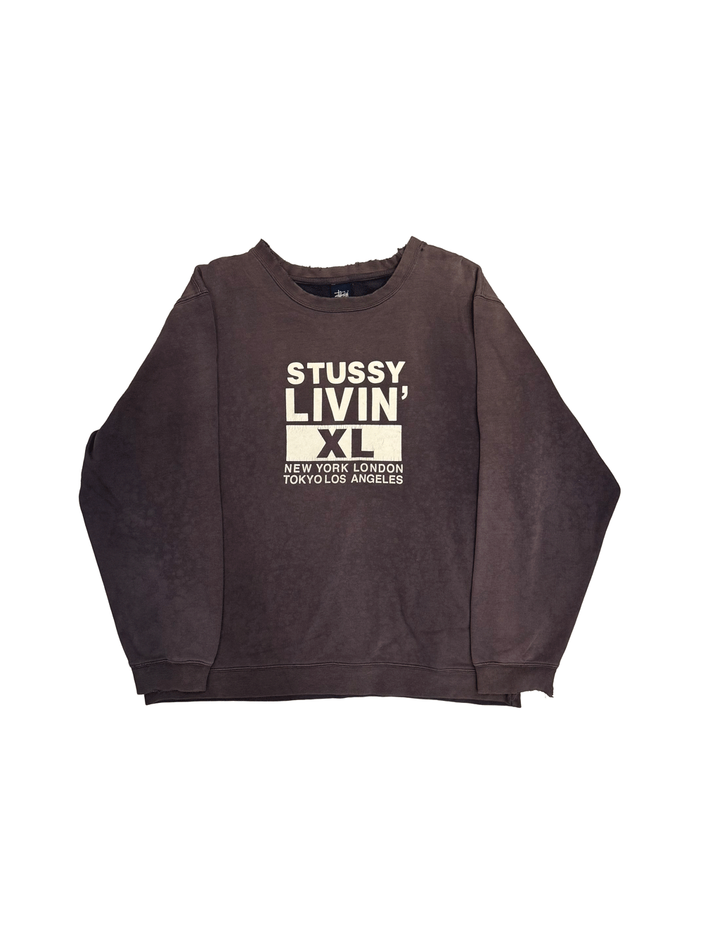 90’s "Stussy" LIVIN’ XL Print Sweat