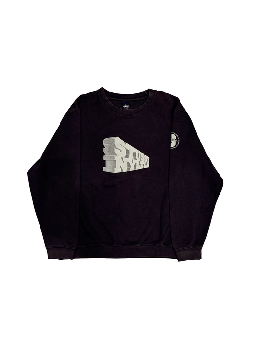 90’s "Stussy" 3D Block Logo Sweat