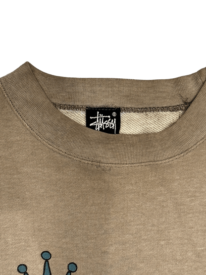 90’s "Stussy" Crown Logo Sweat