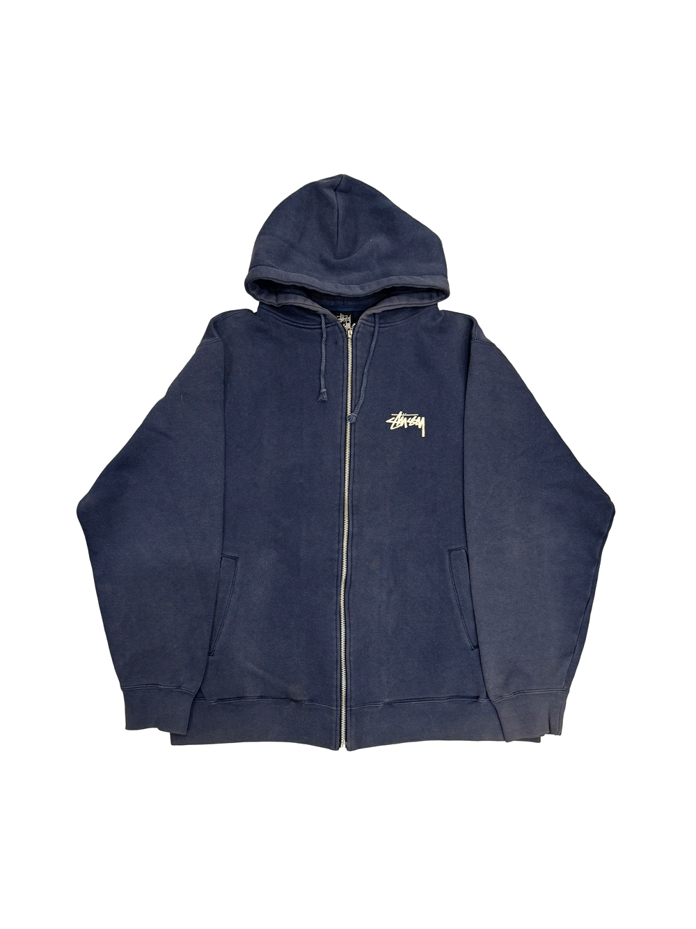 90’s~00’s "Stussy" 8Ball Back Print Zip Hoodie