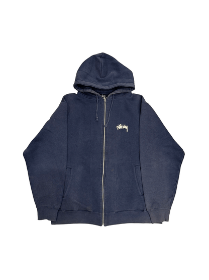 90’s~00’s "Stussy" 8Ball Back Print Zip Hoodie