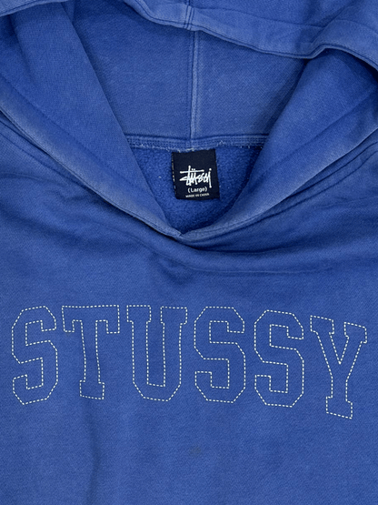 90’s~00’s "Stussy" College Arch Logo Hoodie