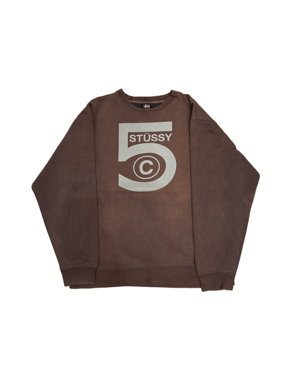 90’s~00’s "Stussy" 5 Copyright Print Sweat