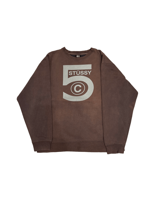 90’s~00’s "Stussy" 5 Copyright Print Sweat