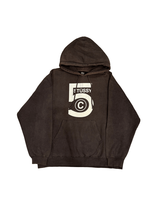 90’s~00’s "Stussy" 5 Copyright Print Hoodie