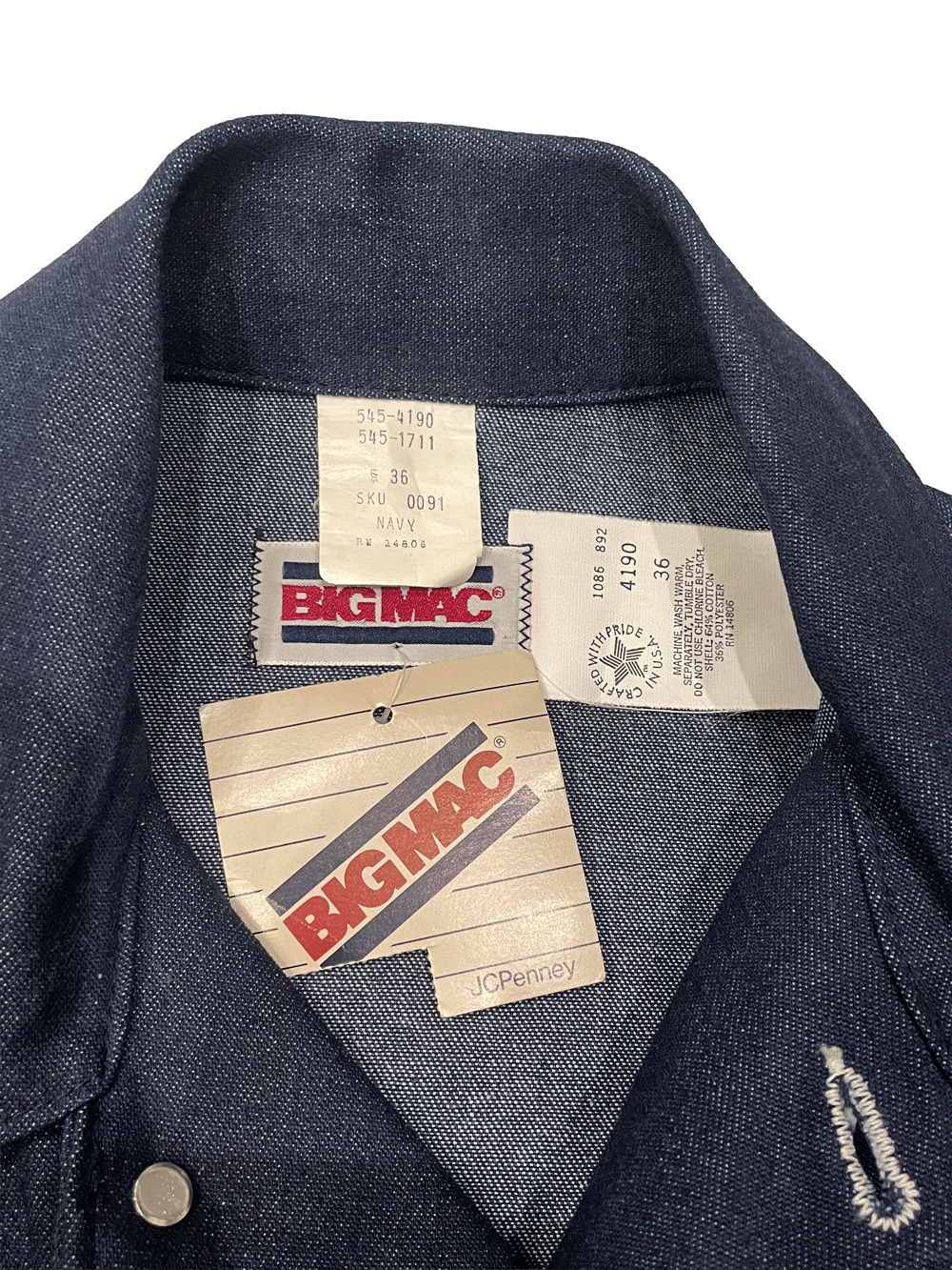 80' "BIG MAC" Denim Chore Jacket(DEAD STOCK)