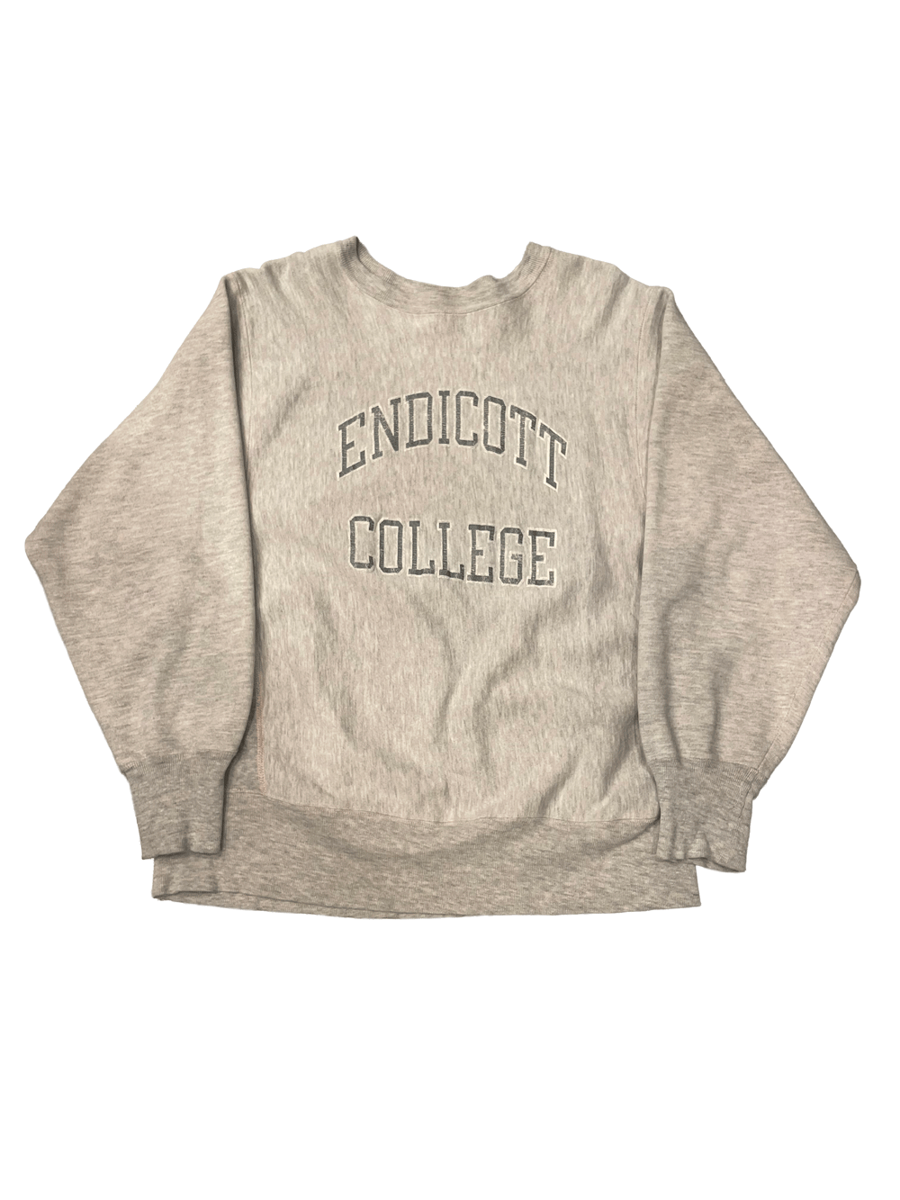 80's "Champion" REVERSE WEAVE Crewneck Sweat Shirt "ENDICOTT COLLEGE"