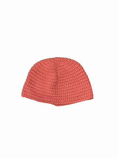 "Pink Coral" Crochet Knit Bucket Hat