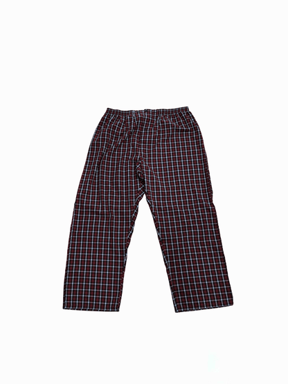 "Plaid Pattern" Relaxed Fit Lounge Pants