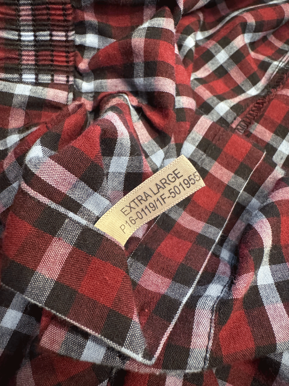"Plaid Pattern" Relaxed Fit Lounge Pants
