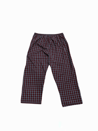 "Plaid Pattern" Relaxed Fit Lounge Pants