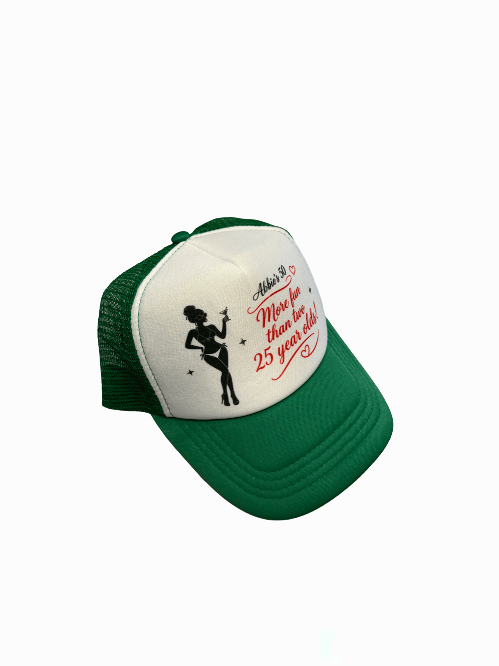 "Abbie's 50th Birthday" Pin-up Girl Graphic Mesh Cap