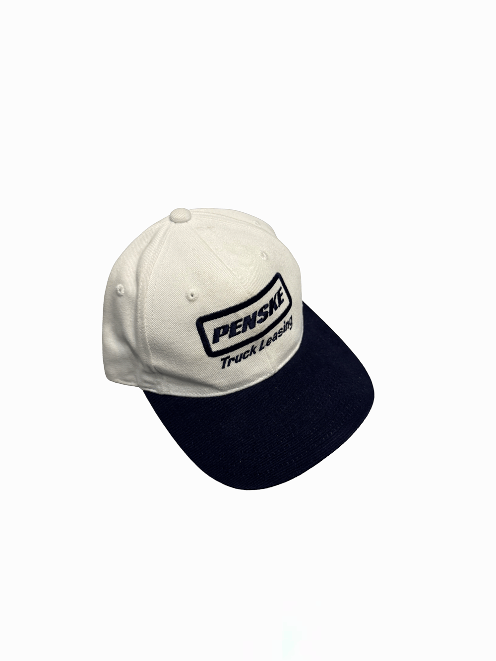 "Penske"Truck Leasing Hat Two Tone White Navy Corporate Cap