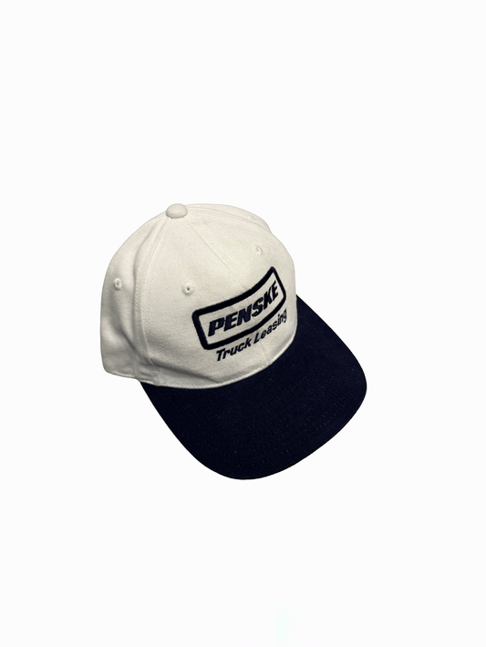 "Penske"Truck Leasing Hat Two Tone White Navy Corporate Cap
