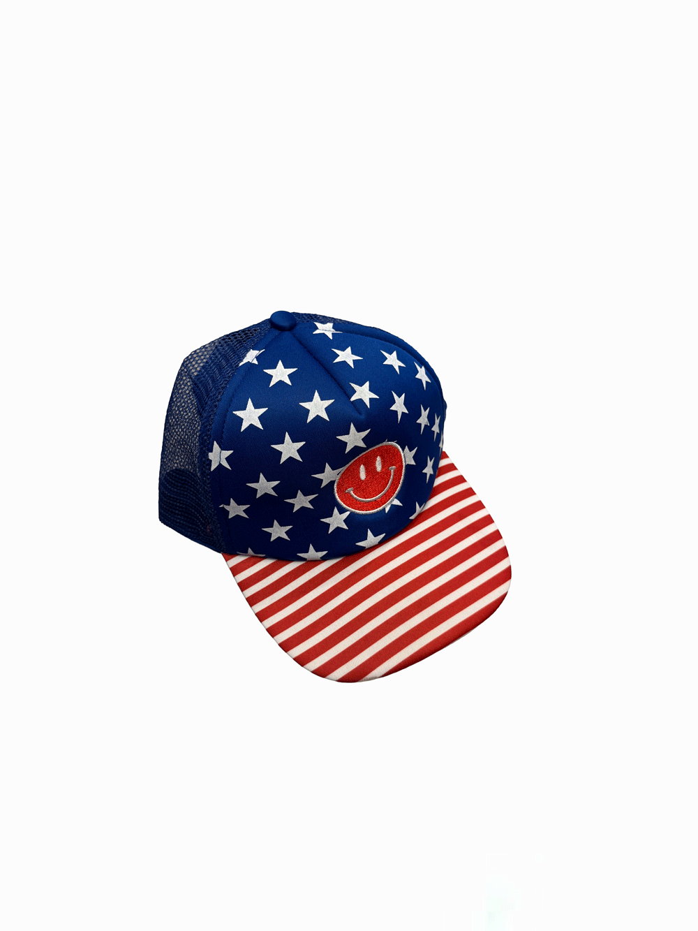 "Smiley Face"American Flag Cap