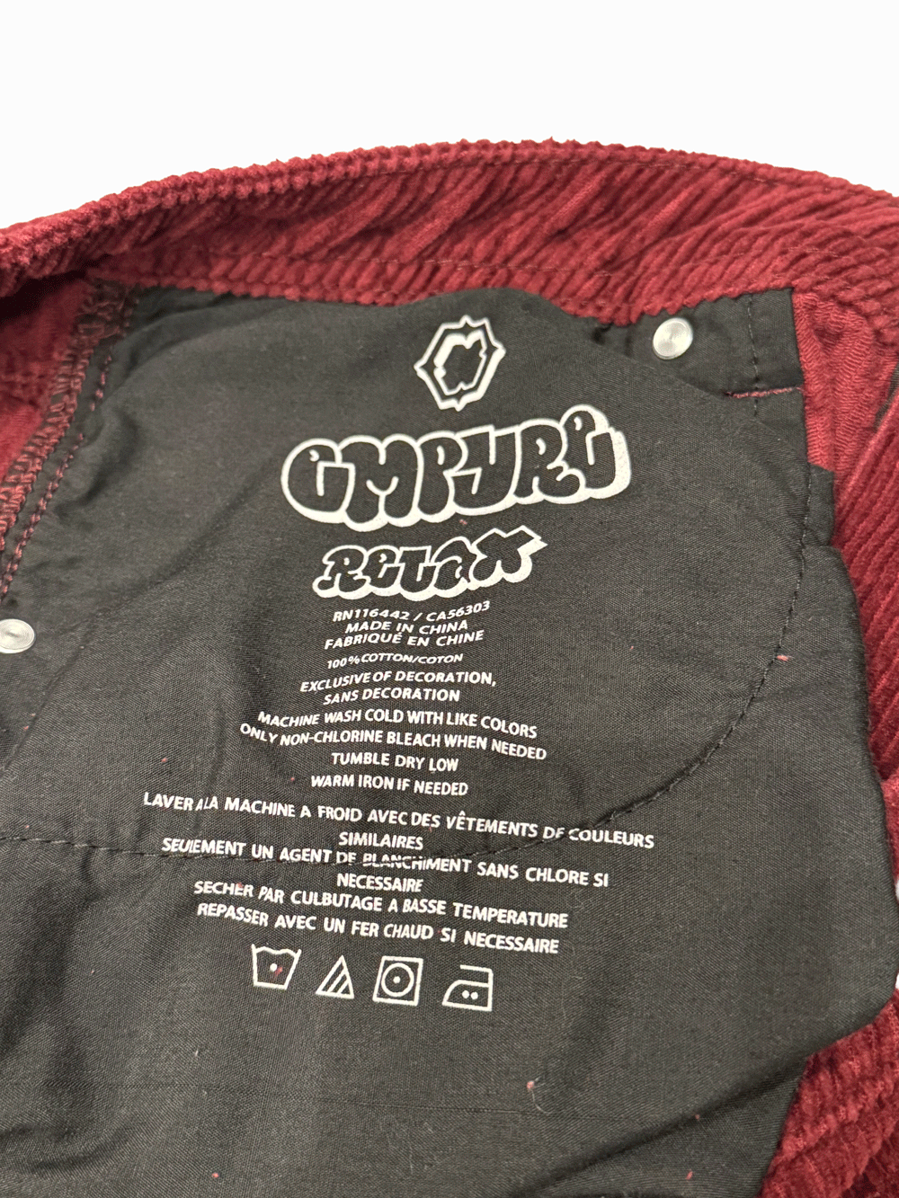 "EMPIRE" Relax Corduroy Pants