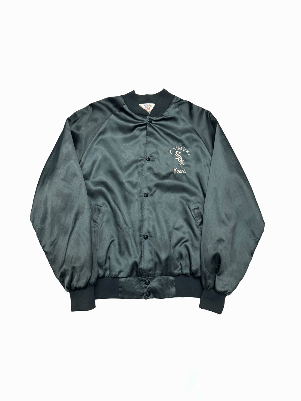 80's "West Ark" White SOX Varsity Jacket