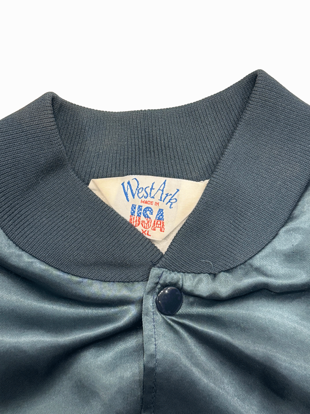 80's "West Ark" White SOX Varsity Jacket