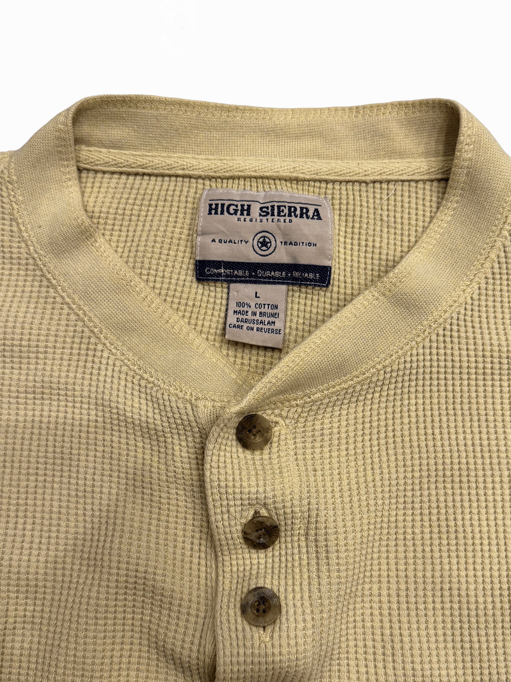 "HIGH SIERRA" Thermal Henley Neck L/S Shirt