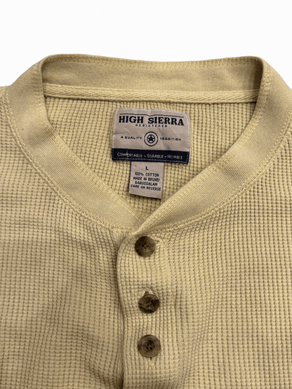 "HIGH SIERRA" Thermal Henley Neck L/S Shirt