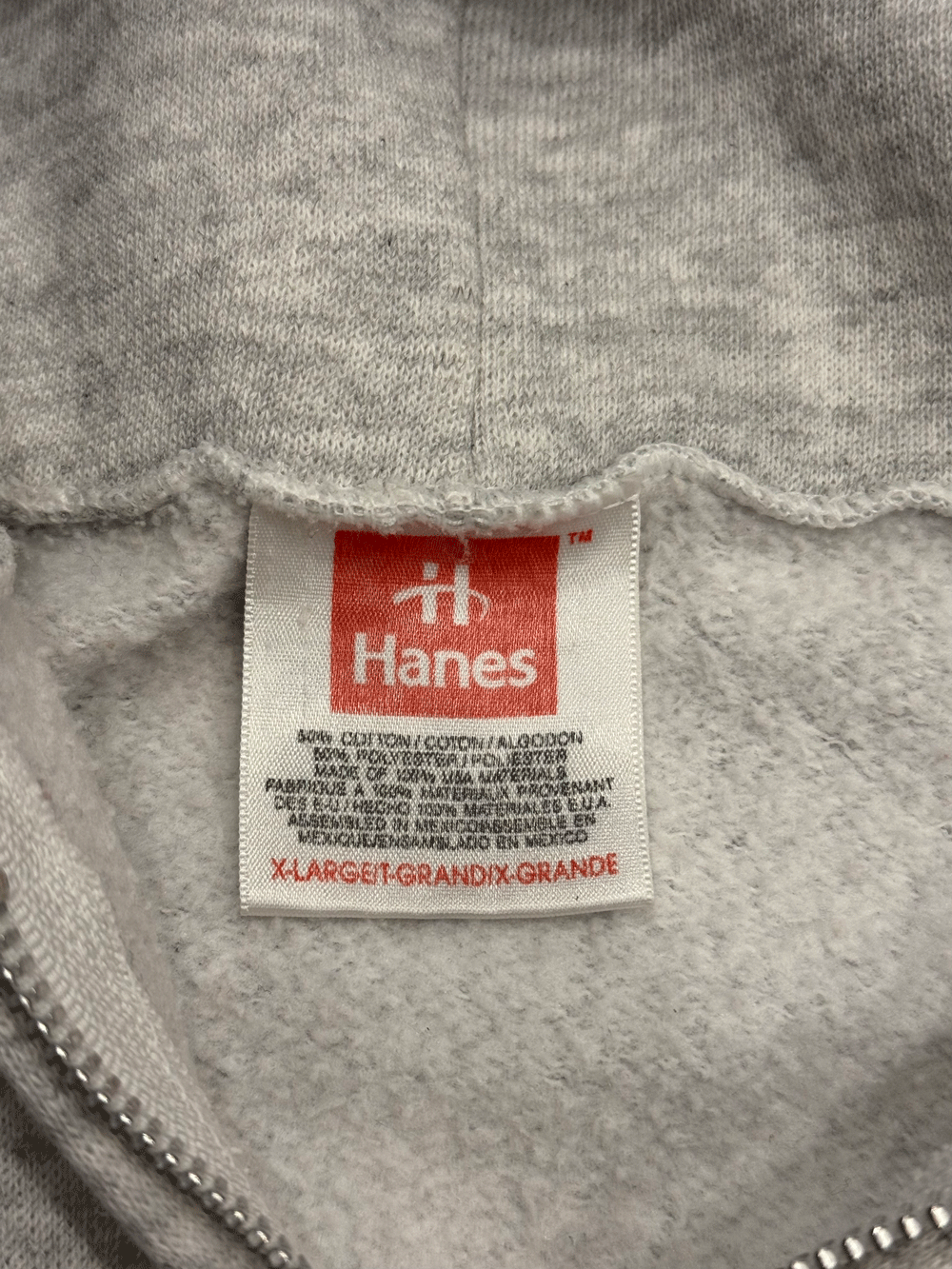 "Hanes" Plain Full-Zip Sweat Hoodie