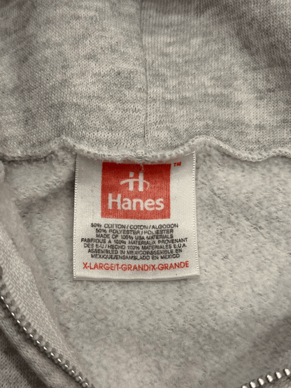"Hanes" Plain Full-Zip Sweat Hoodie