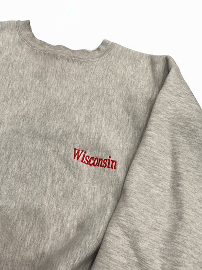 90's "Champion" REVERSE WEAVE Wisconsin Sweatshirts