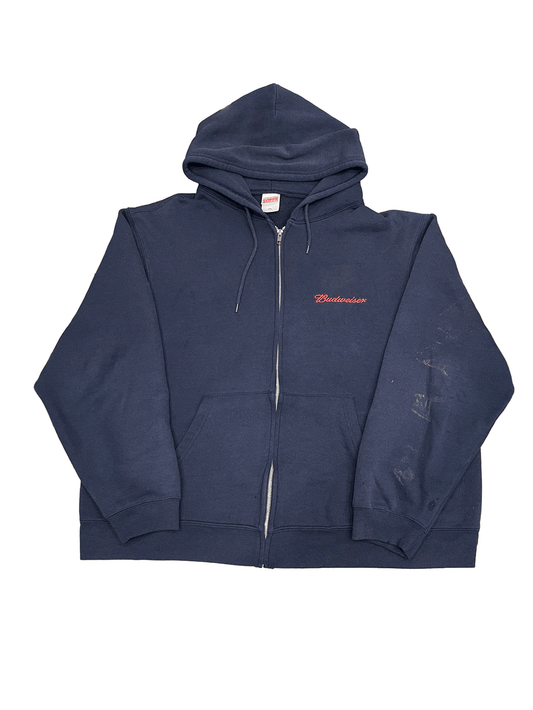 "Budweiser" Zip-up Hoodie