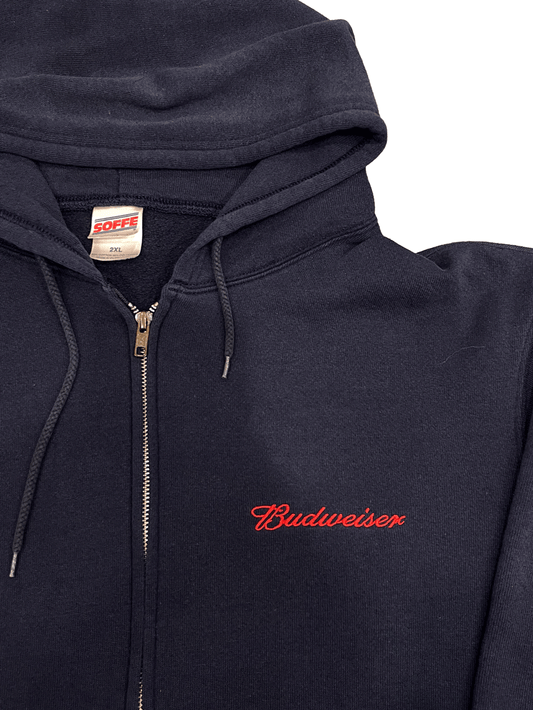"Budweiser" Zip-up Hoodie