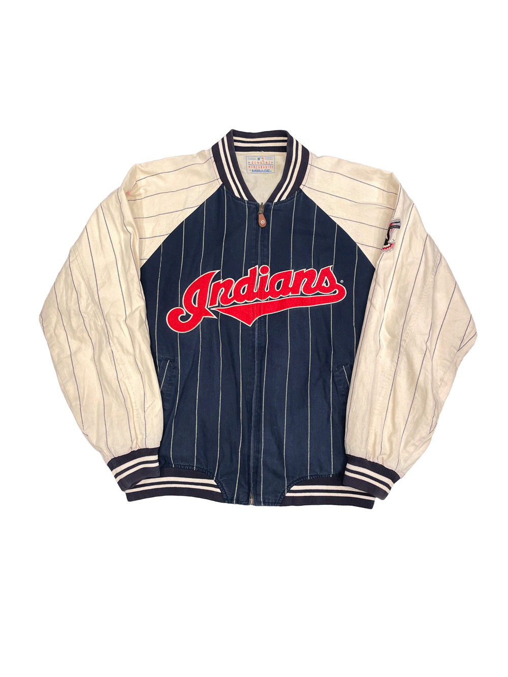 90'S "MIRAGE" Cleveland Indians Reversible  StadiumJumper