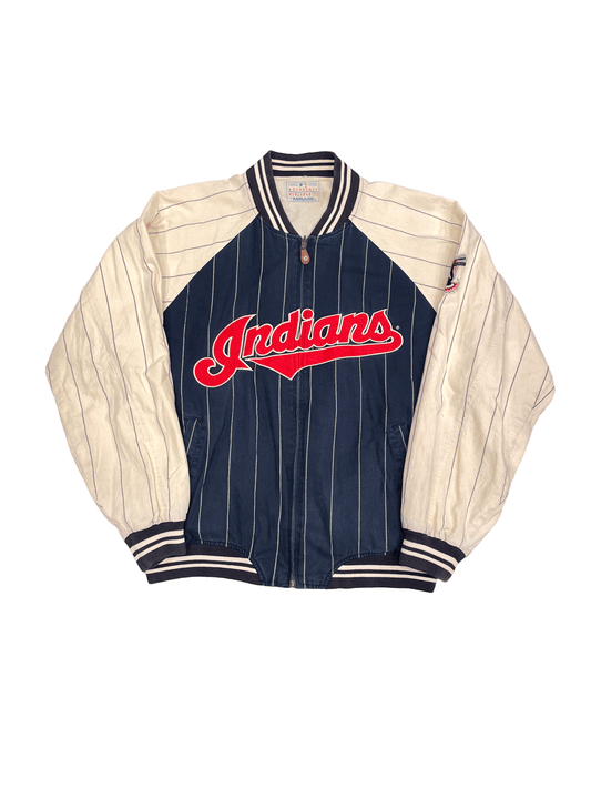 90'S "MIRAGE" Cleveland Indians Reversible  StadiumJumper