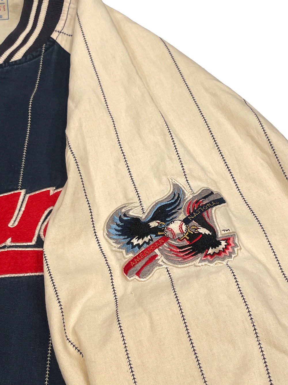 90'S "MIRAGE" Cleveland Indians Reversible  StadiumJumper